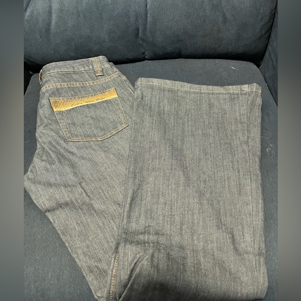 Calvin Klein retro flare denim jeans size 6